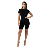 2020 Women Sets Summer Tracksuits Tops Shorts Suit Two Piece Set Night Club Party 2 Pcs Beach Wear Street Outfits